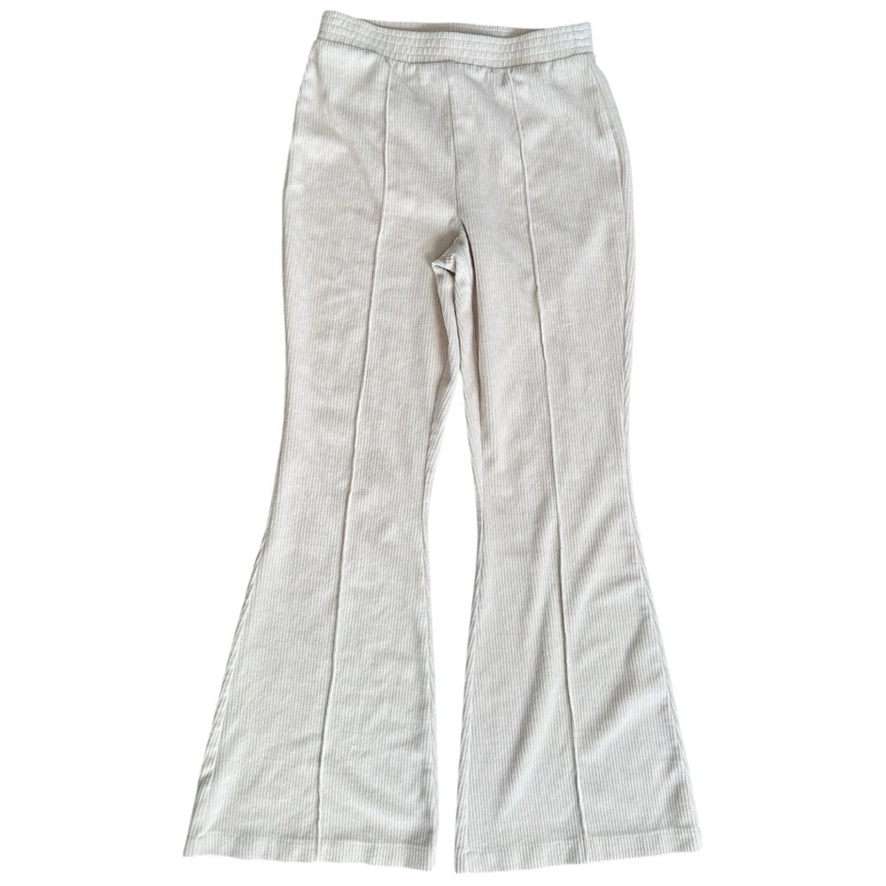 Aerie Groove-On Rib Velour High-Waisted Flare Pants – Size Small